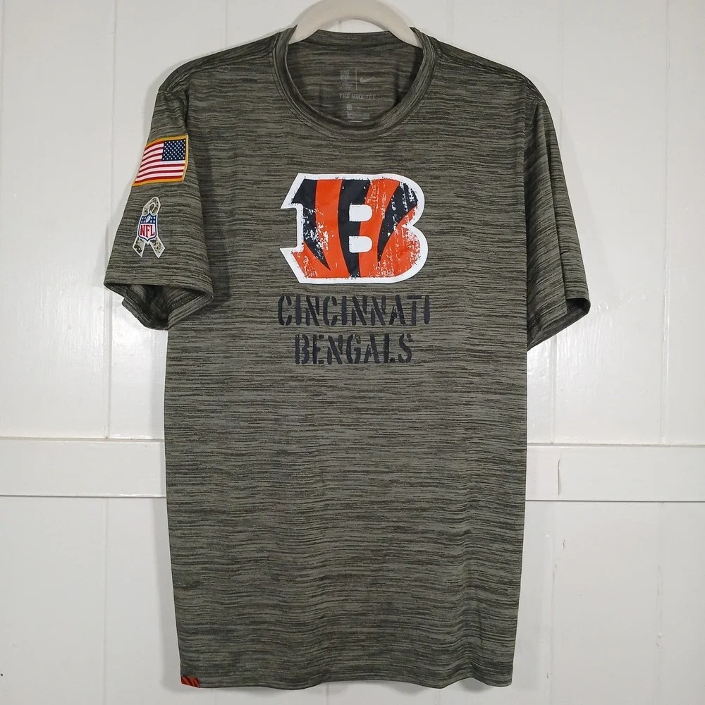 Nike Cincinnati Bengals Salute to Service T-Shirt Mens‎ Large Military NST6-3JG